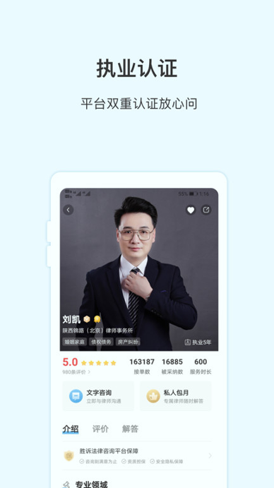胜诉法律咨询截图4