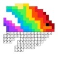 数字填色像素