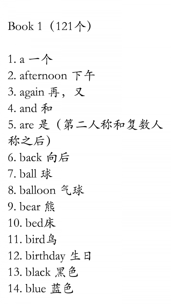 小学英语单词合集截图2