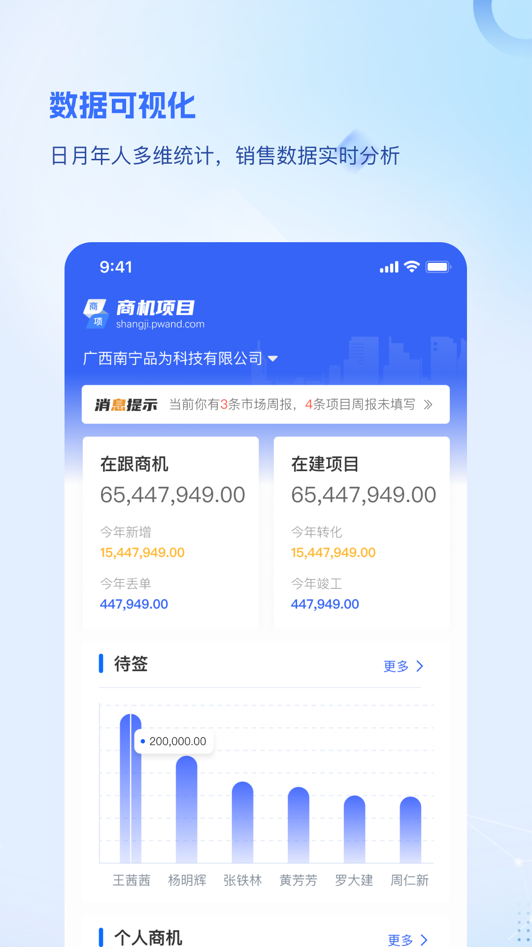 品为crm商机项目管理截图1