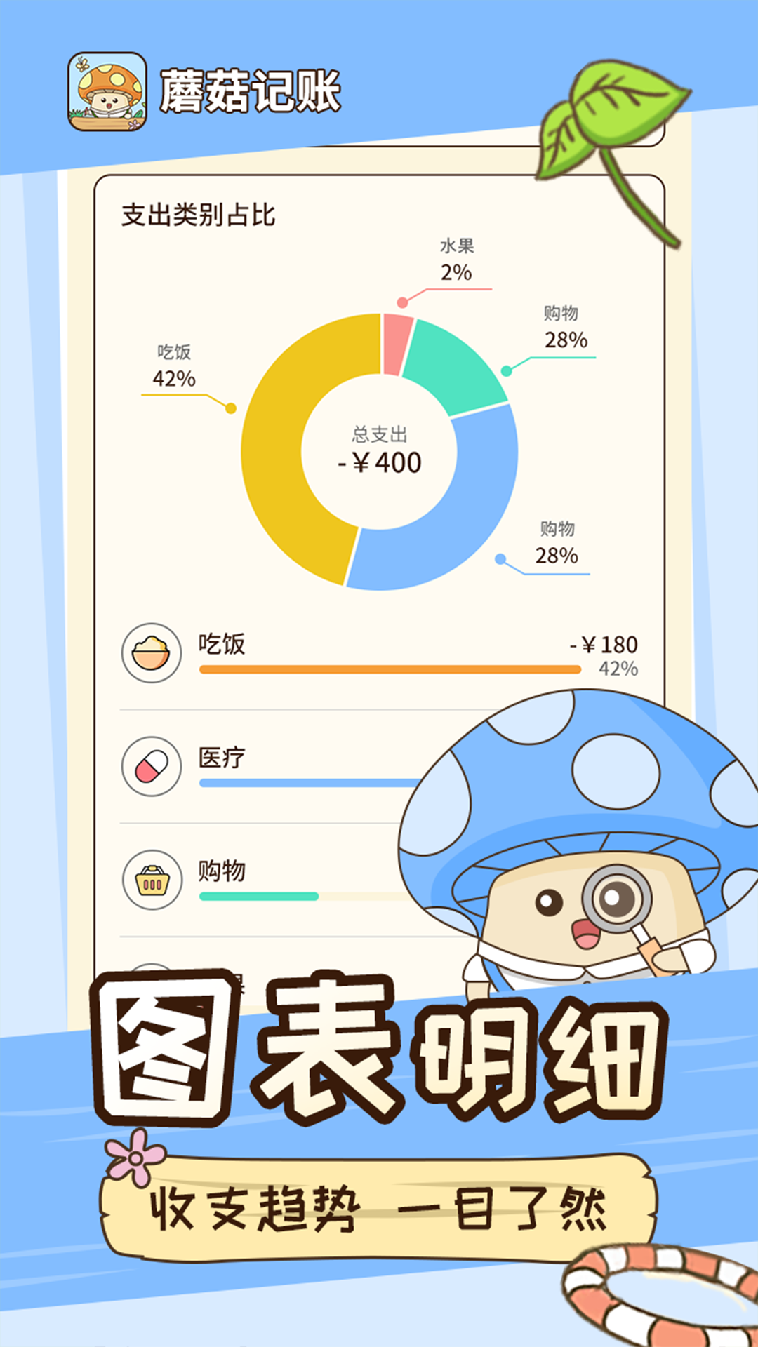 蘑菇记账截图5