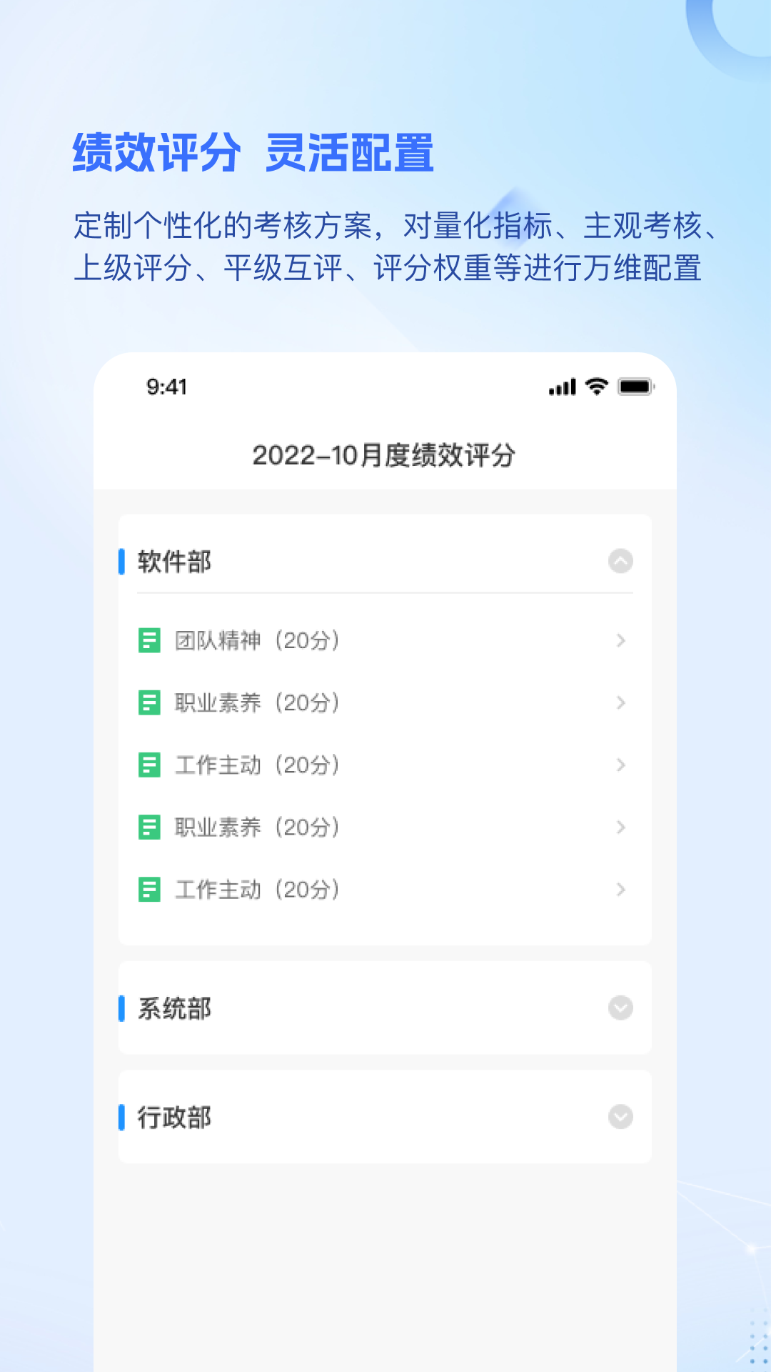 品为绩效考核截图2