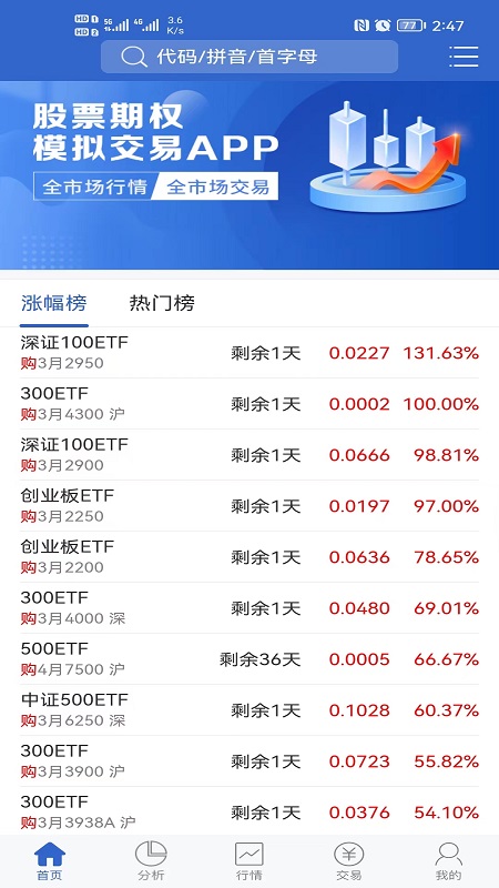 兴证期权模拟