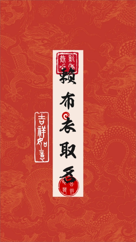 赖布衣取名截图1
