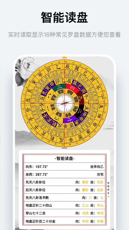 实景罗盘指南针截图3