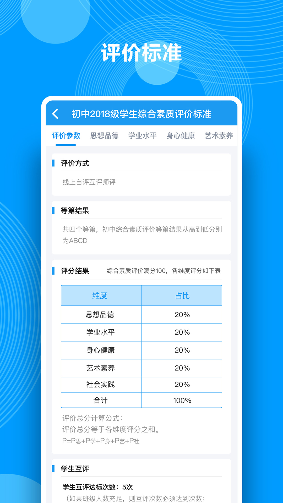 综合素质评价截图2