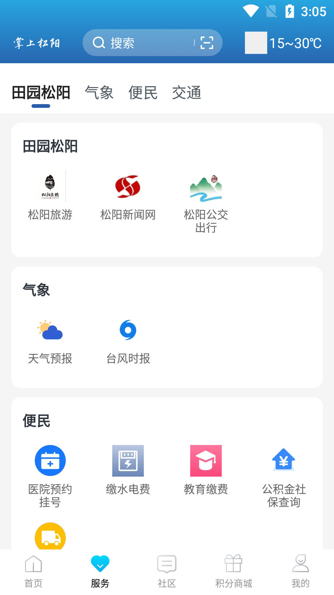 掌上松阳