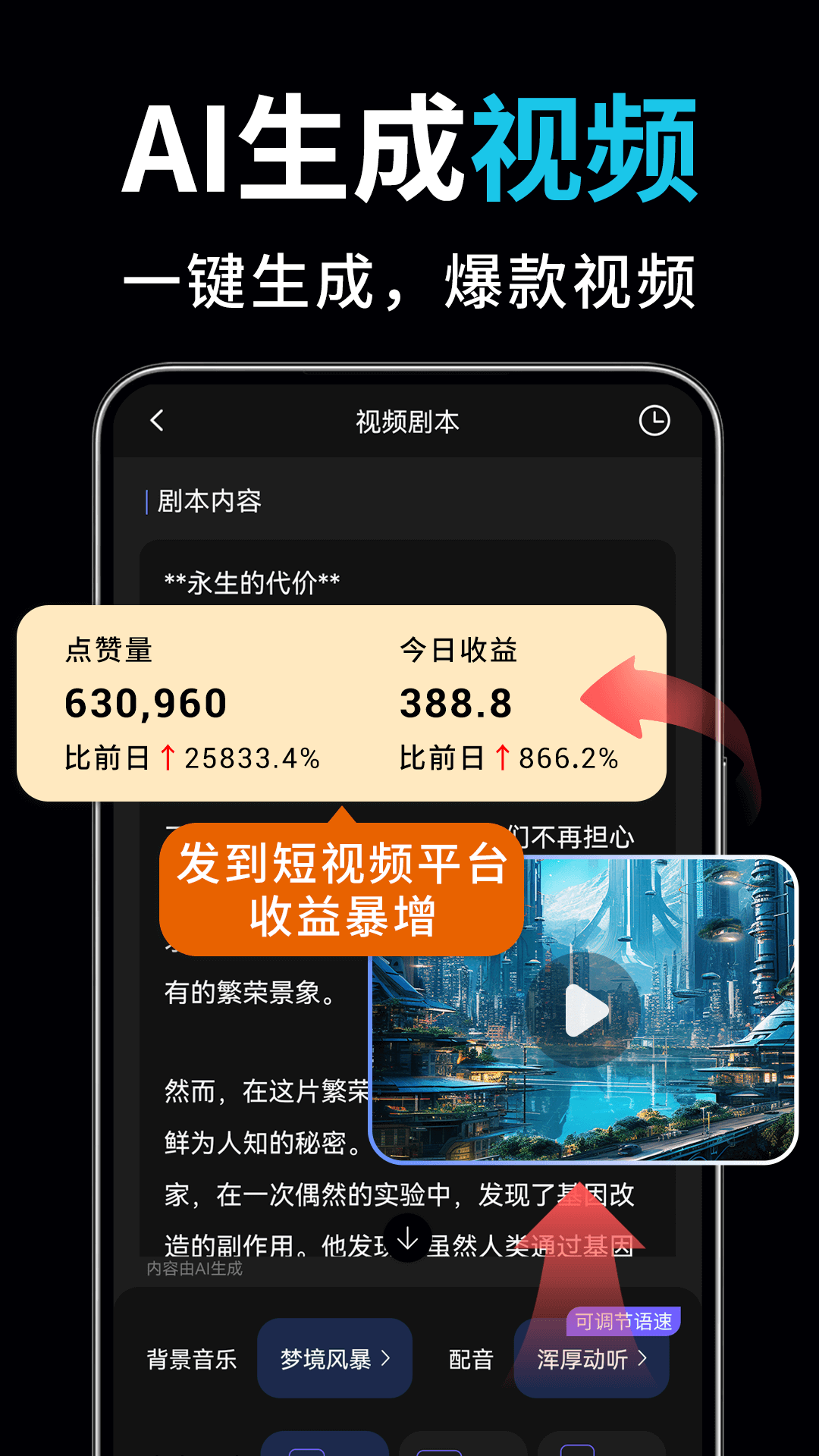 ai视频绘图写作精灵截图