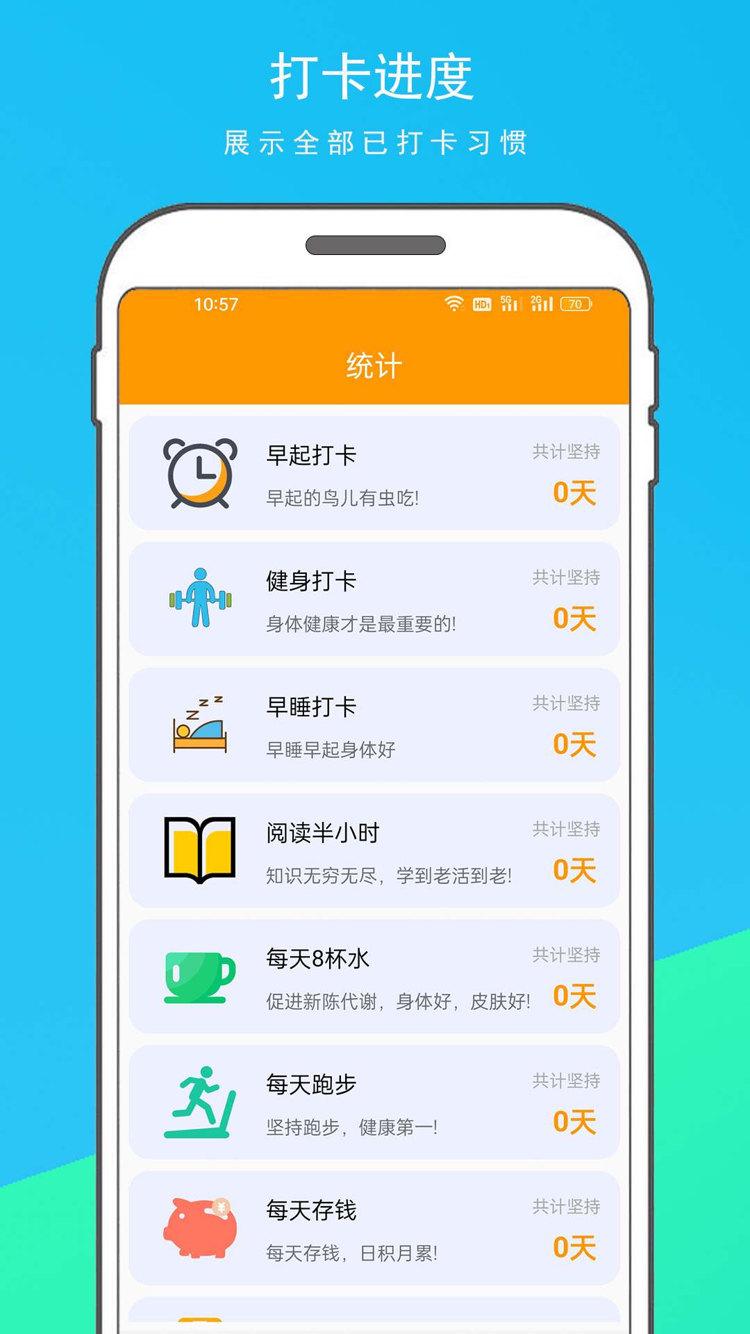 每日习惯打卡