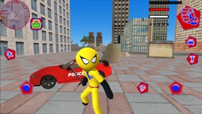 警察火柴人绳索英雄截图3