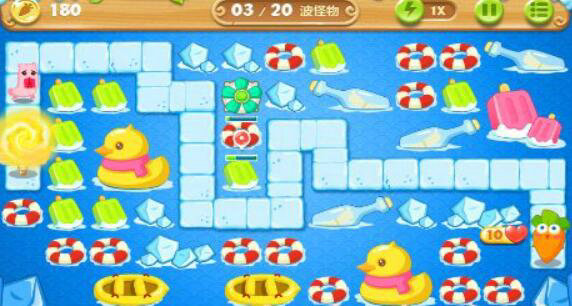 保卫萝卜2攻略57关怎么过