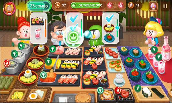 line熊大上菜截图2