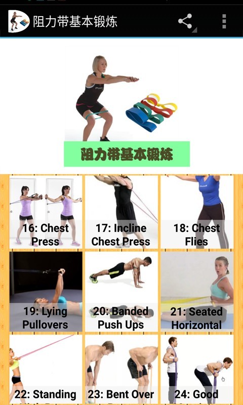 阻力带基本锻炼截图1