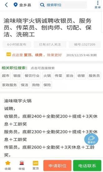 金乡人才网截图3