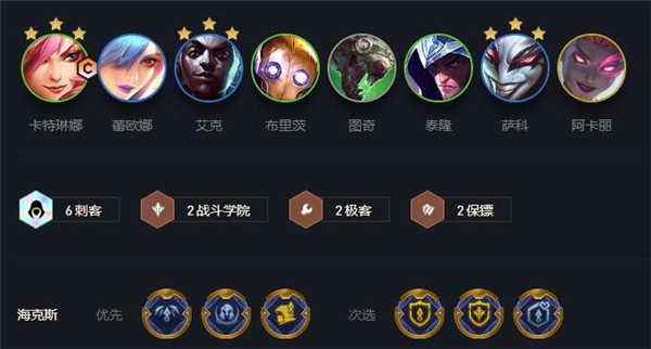 云顶之弈最新最强阵容刺客