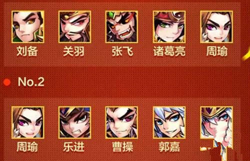 少年三国志武将组合
