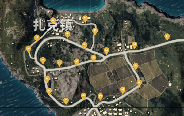 绝地求生扎克镇在哪里
