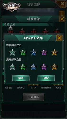 坦克风云将领技能有什么