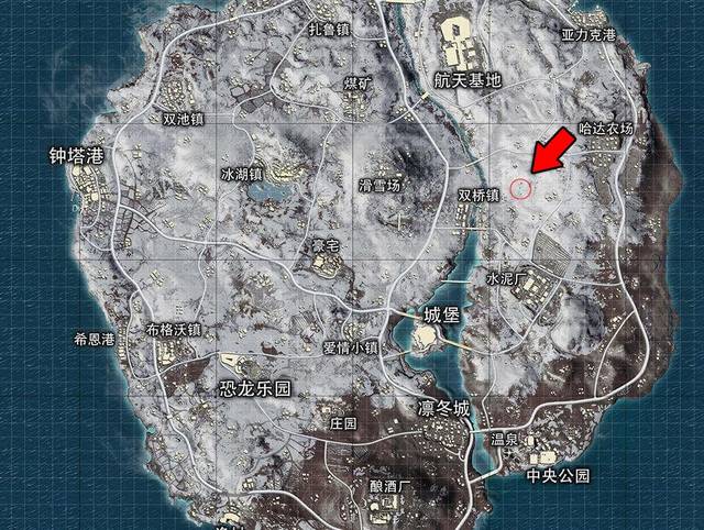 绝地求生的雪地山洞在哪里