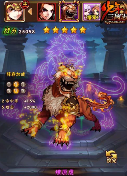 少年三国志宠物战魂怎么用