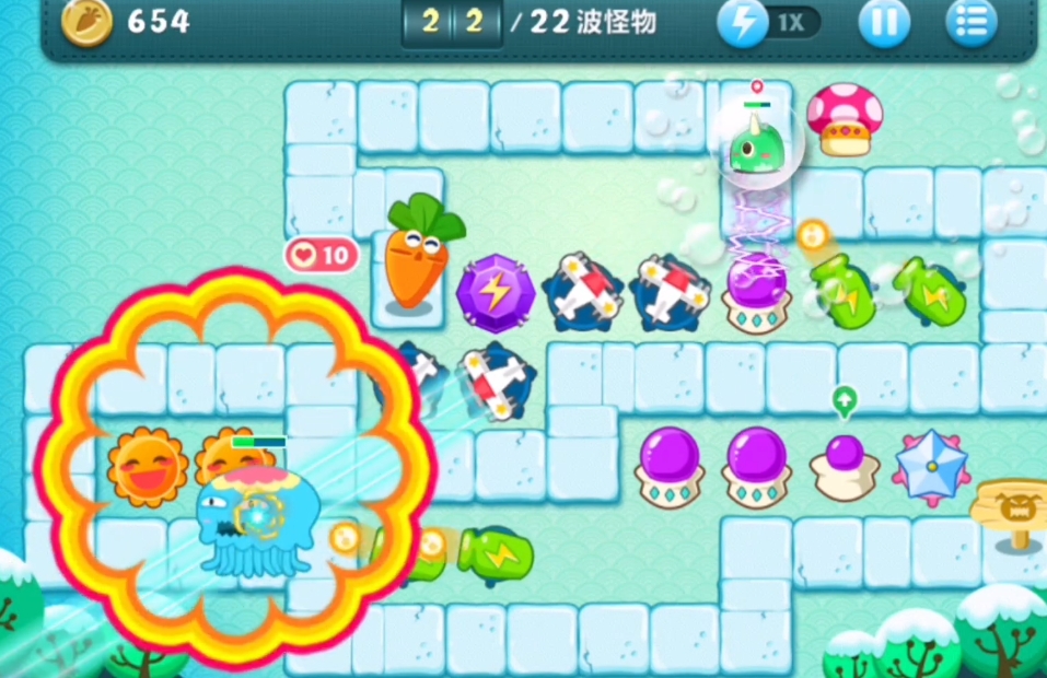 保卫萝卜冬季13关怎么过