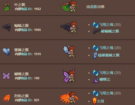 泰拉瑞亚做翅膀要什么工作台