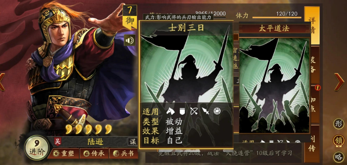 三国志战略版陆逊主要用什么