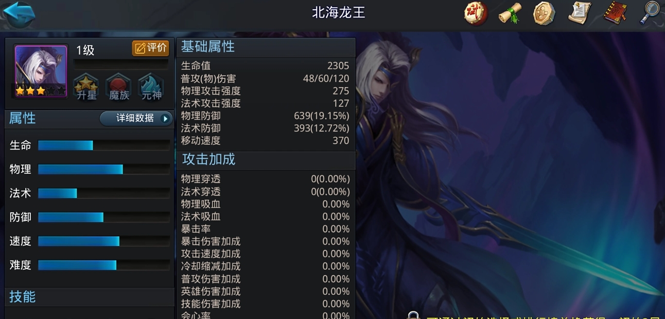 乱斗西游龙王天赋技能是什么