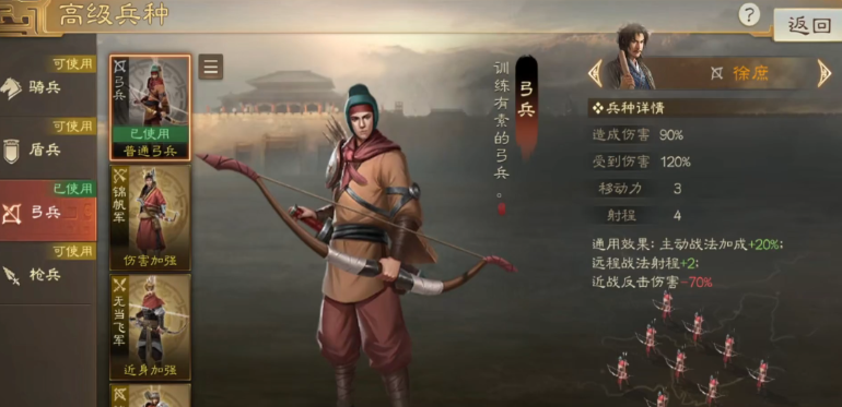 三国志战略版南蛮部队什么兵种