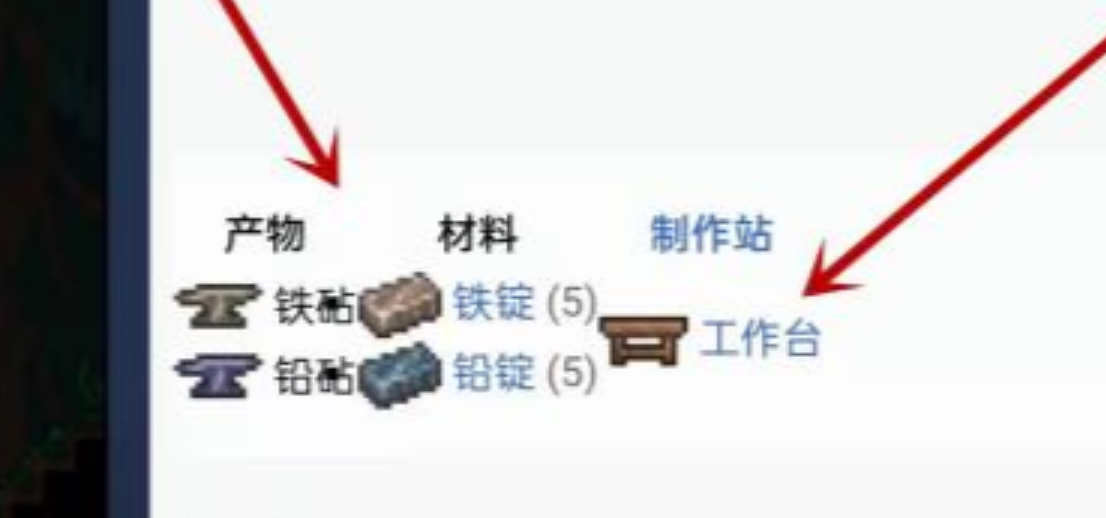 泰拉瑞亚怎么合成砧