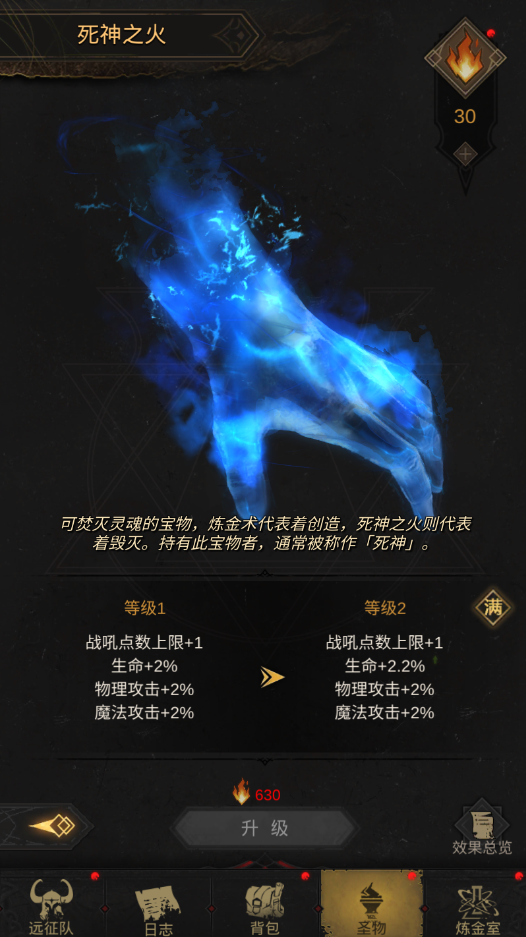 地下城堡3优先升级哪个圣物