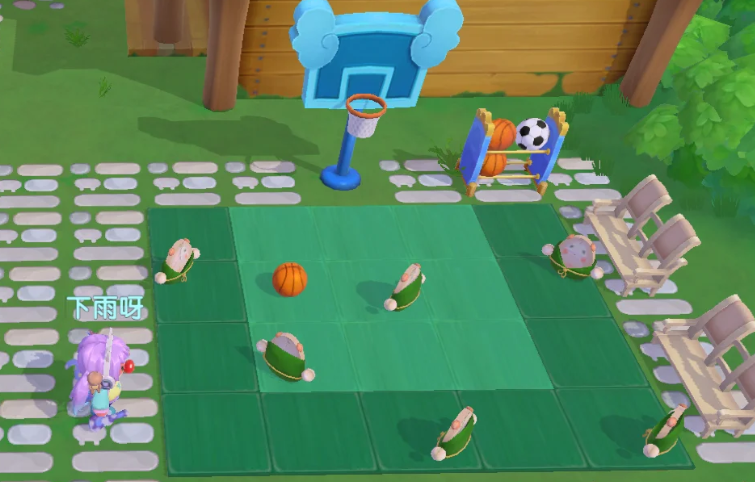 摩尔庄园篮球场怎么得