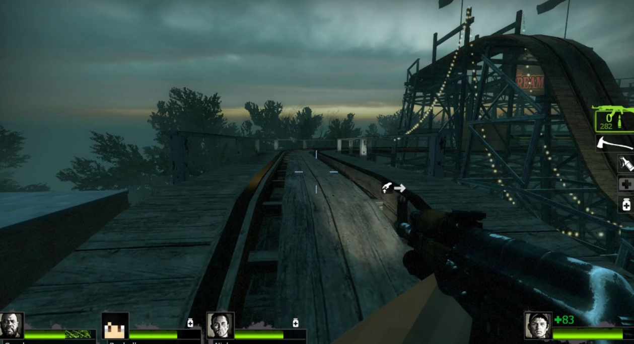 求生之路2过山车怎么过