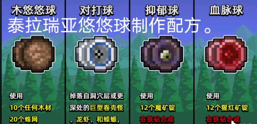 泰拉瑞亚悠悠球如何合成