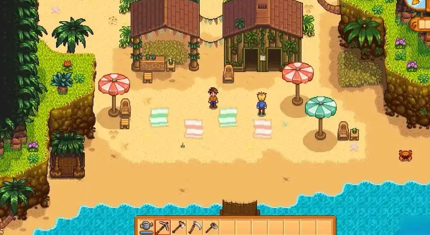 星露谷物语姜岛怎么去海湾