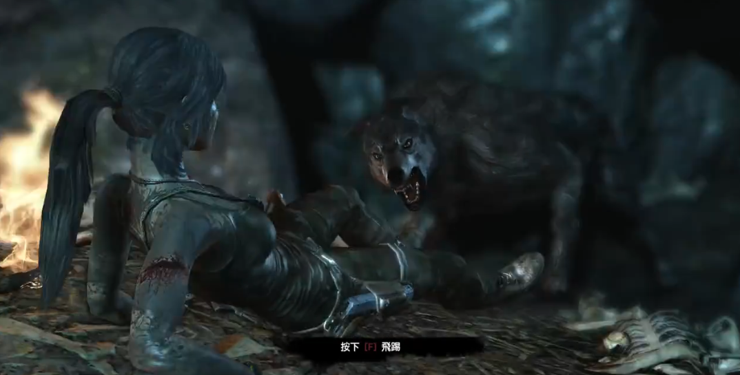 古墓丽影暗影被狼扑倒后怎么按