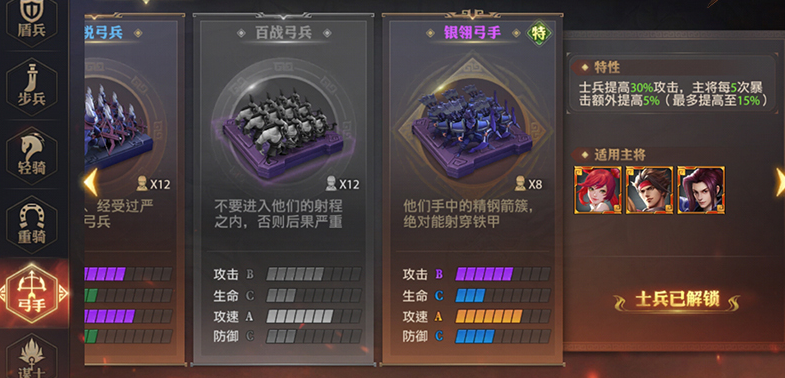 少年三国志零什么兵种克制步兵