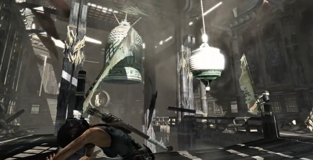 古墓丽影9怎么敲钟