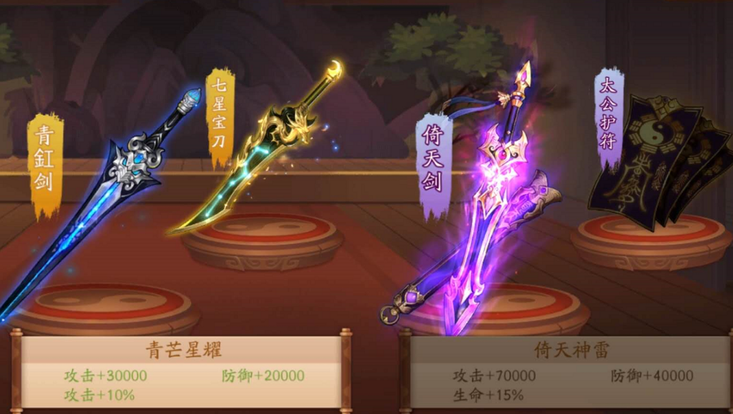 少年三国志2宝物穿什么
