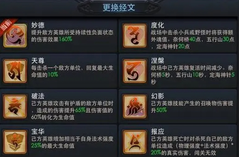 乱斗西游装备哪些经文