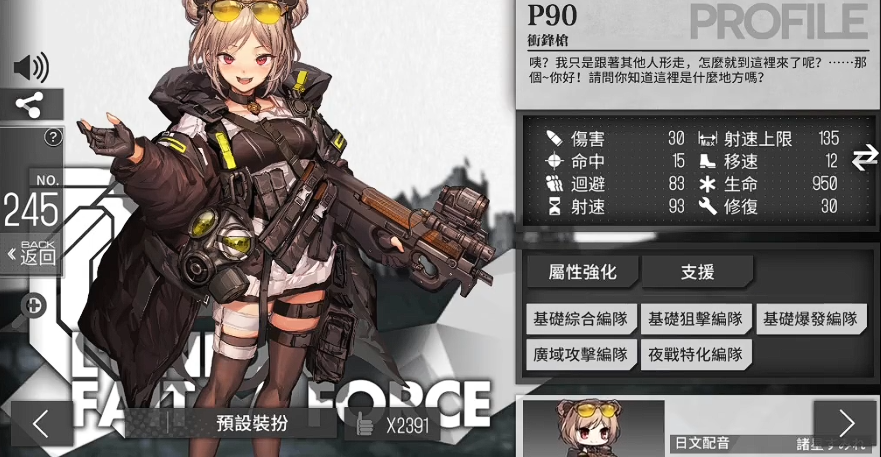 少女前线p90怎么样 少女前线p90怎么样