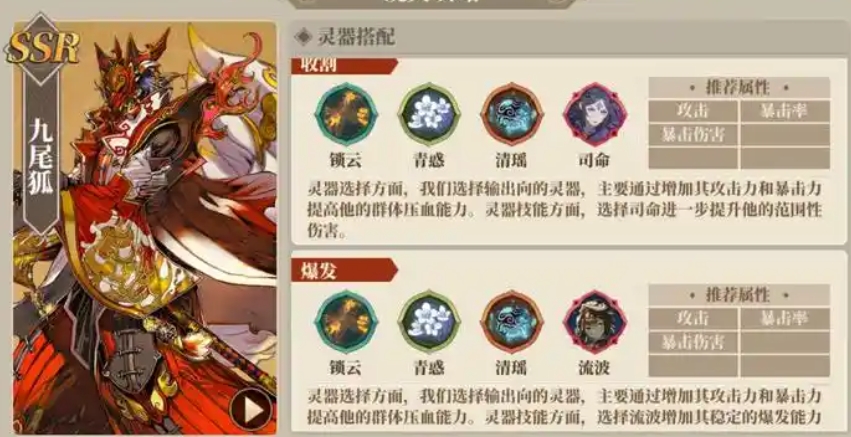 梦幻诛仙手游九尾阿狸加点