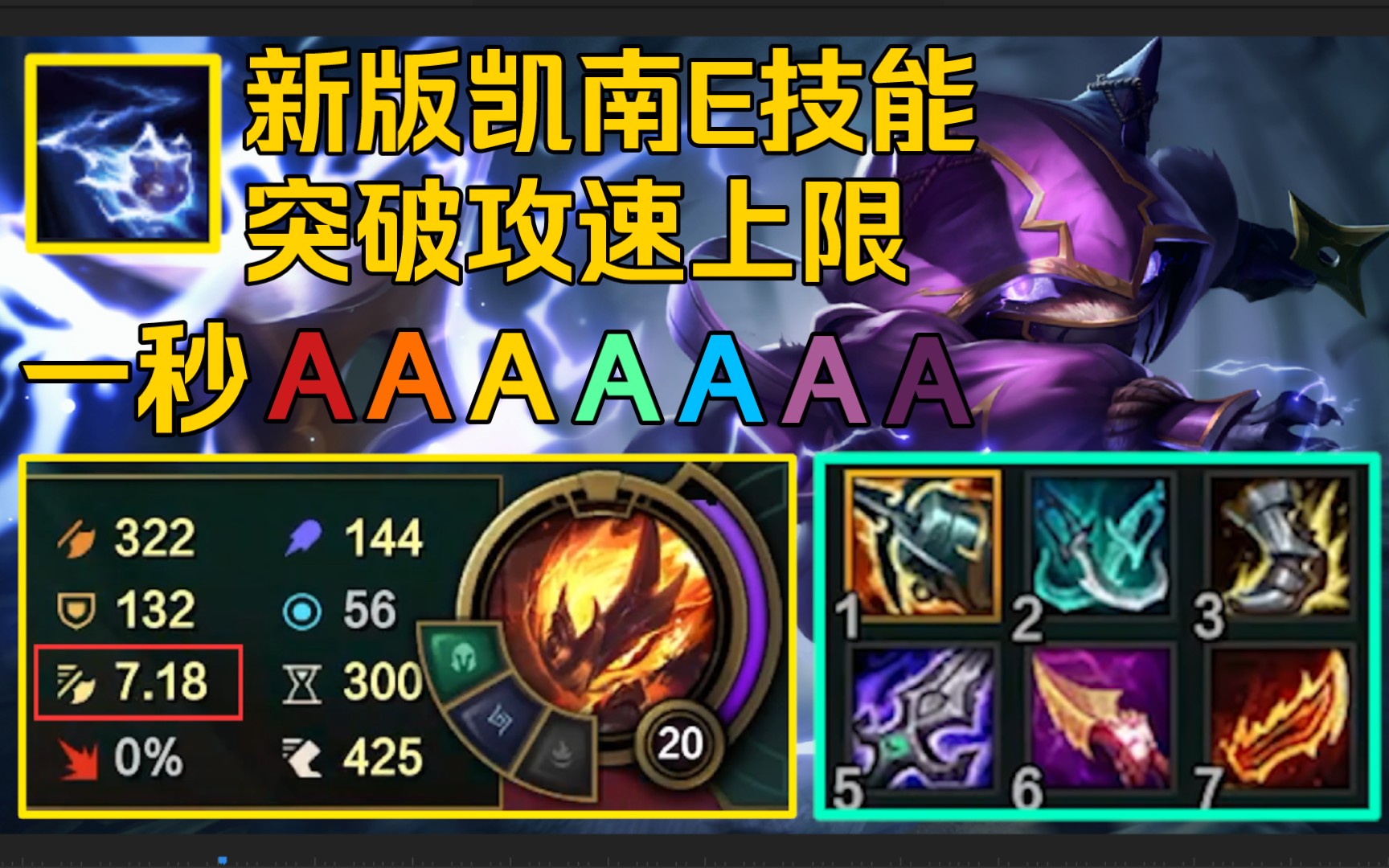 英雄联盟无限火力凯南怎么玩 英雄联盟无限火力凯南怎么玩