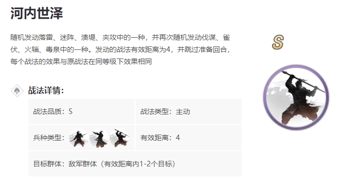 率土之滨河内和道行哪个伤害高