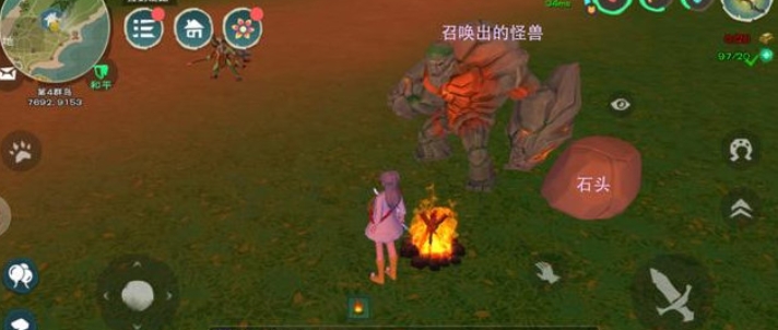 创造与魔法火魔法矿守护怪怎么召唤