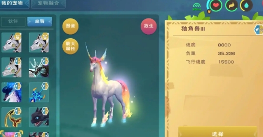 创造与魔法什么马可以飞