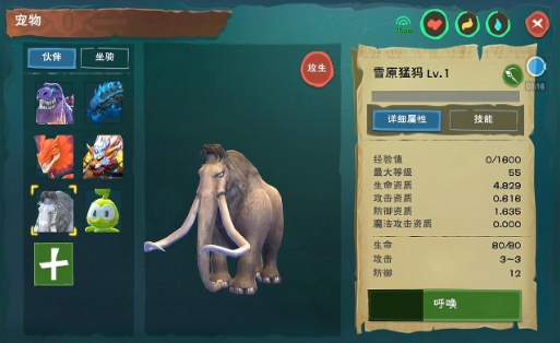创造与魔法什么宠物血最厚
