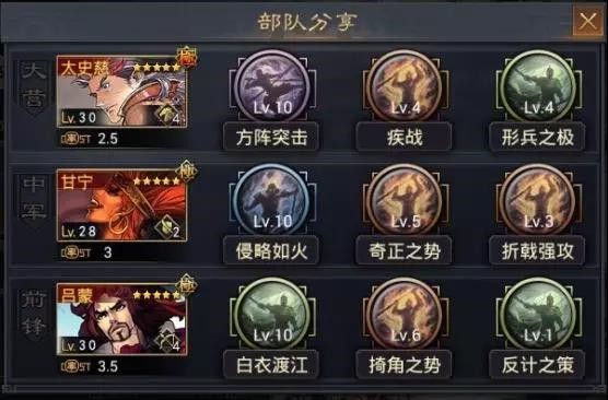 率土之滨太史慈怎么配是一线队