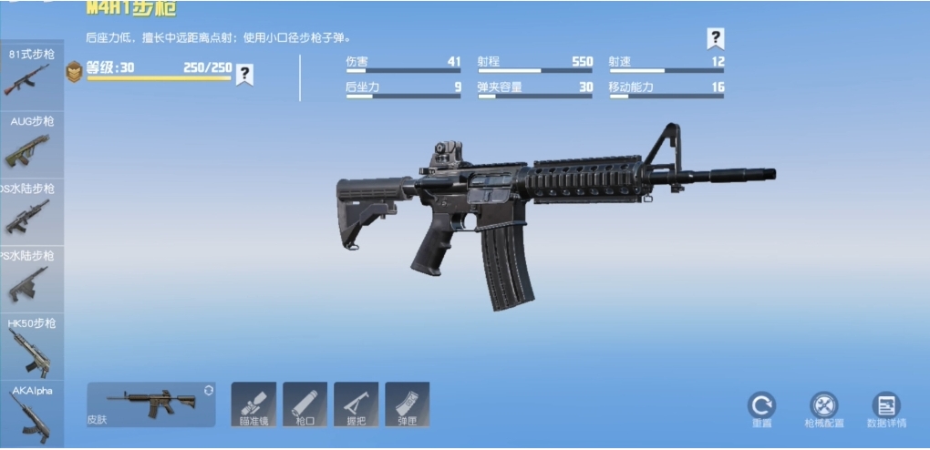 荒野行动突击步枪有哪些
