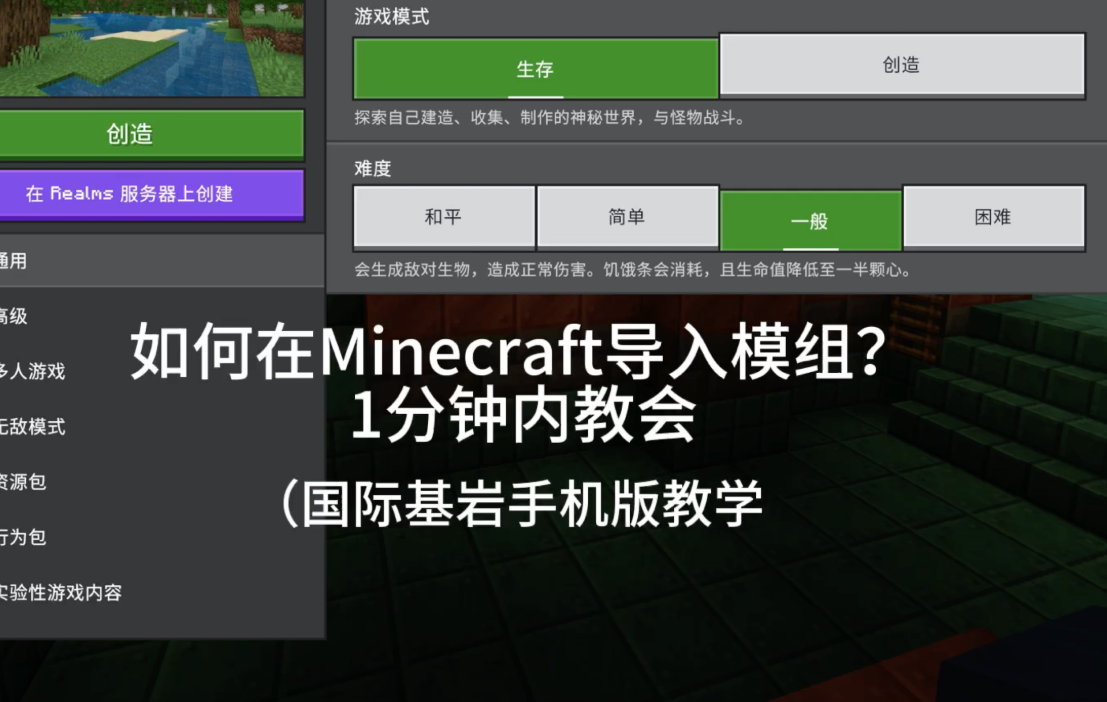 我的世界怎么调速度效果